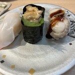 回転寿司 鮮 - 貝3点