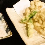 美食酒場 竹 - タチの天ぷら（ピンボケご容赦）