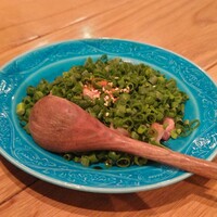 博多 鴨すき 鴨しゃぶ なかもぐろ - 鴨もも肉のたたき葱まみれ