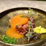 個室焼肉 牛姫 - 和牛ユッケ