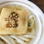 ヨコクラうどん - ヨコクラ印お揚げと冷やかけ