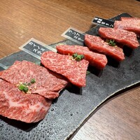 焼肉ぽんが 田町店 - ・厚切り盛り合わせ4種
