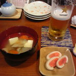 栄美 - 晩酌セットの最初