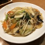 マルナカ中国麺飯食堂 - 餡掛け焼きそば