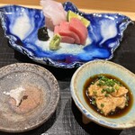 日本料理 柳燕 - 長崎産クエとまぐろの刺身