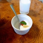 お宿 お食事処 鱗晃荘 - ヨーグルト(林檎コンフォート/ルバーブジャム)