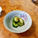 お宿 お食事処 鱗晃荘 - 胡瓜の漬け物