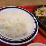 COOK BARN ステーキ＆ハンバーグ - ライス