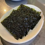韓無量 - お通し（韓国海苔）@¥328