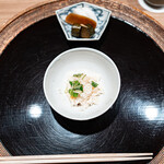 木山 - 小柱天ぷらの混ぜご飯