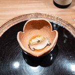 木山 - 鮑 焼きなす 肝ソース 生姜