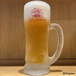 しゃぶしゃぶ 寛 - 生ビール