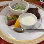 オステリア カーロ パパ - デザート3点盛り