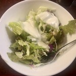 ストーン - セットのサラダはフレンチドレッシング