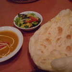 ガンジス - キーマとゆで卵のカレー　ナン