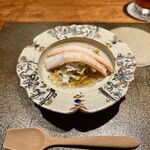 東山 吉寿 - 紅ズワイガニ　ポン酢ジュレ　菊