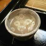 薮伊豆総本店 - 蕎麦湯before