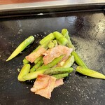 もんじゃ近どう - ベーコンはもんじゃのトッピングとして頼みました