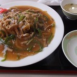 中華料理 龍美 - 2014/04　肉　あんかけやきそば