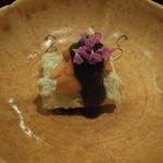 壽山 - 2014/04ホワイトアスパラに雲丹