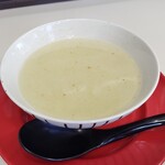 二代目 角中中華そば店 - 割スープ