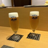 京橋 寿司 ひさ田 - アサヒスーパードライ