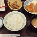 とんかつ 濵かつ - お気軽ヒレかつ御膳。スカスカなのはデザートのせいね
