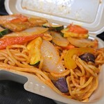 キッチン ブルー グローブ - 反対側から、、その名の通り菜園風です