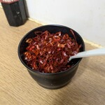 一由そば - 一味唐辛子（鷹の爪）輪切り