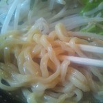 Mendo korohakkai - 特製味噌ﾗｰﾒﾝ￥750+大盛￥100（麺固め）麺ｱｯﾌﾟ