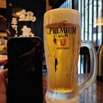 萬月 - 大ビールは近年稀にみる大きさ！1000円！