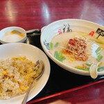 美味仙 - 料理写真:ランチ:選べる麺＆半チャーハンセット