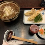 味処 小竹 - 天ぷらそば1100えん