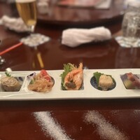 中国料亭 翠鳳 上野本店 - 前菜5点盛り