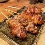炭火焼鳥 きち蔵 - ハラミ、皮