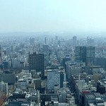 Sukai Resutoran 'Tanchou' - ウェイティングからの眺望；札幌中心街越しに南方面，右端は藻岩山 @2014/04/26