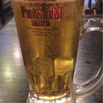 藤むら - 生ビールはプレモル（５００円）。
