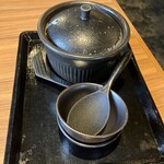 熟成焼肉いちばん 曲金店 - 土鍋ごはん、到着！