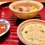 多仁本 - 牛カツは2種類のソース　タルタルも旨いなぁ