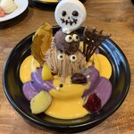 カフェ アクイーユ - 2019年10月　ハロウィンパンケーキ