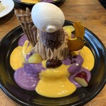 カフェ アクイーユ - 2019年10月　ハロウィンパンケーキ