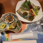 絶景の宿 犬吠埼ホテル - 前菜５品に　地物野菜のサラダ