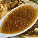 ラーメン もっけだの - 『麻婆ラーメン』のスープ