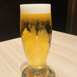 銀座 すし 仙道 - プレミアム生ビール 熟撰 1,100円