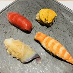 銀座 すし 仙道 - 握り 四貫