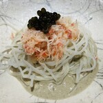 銀座 すし 仙道 - 蟹ビーフン 蟹味噌ソース