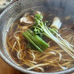 そば工房 篠 - 鴨南そば　大盛り