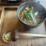 そば工房 篠 - 鴨南そば　大盛り　1,500円