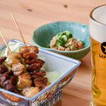 Yatai Nawo Tokiwo - 本店人气第一的晚酌套餐 ￥1,100―。