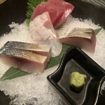 御料理 雫 - お刺身3種